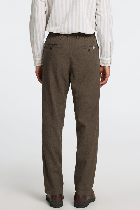 Selected Brody Linen Pants Forest Night