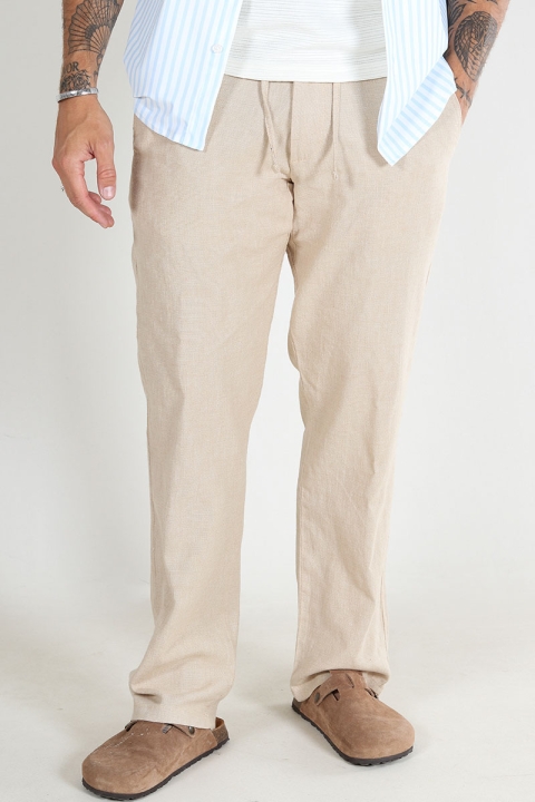 Selected Brody Straight Fit Linen Pants Incense