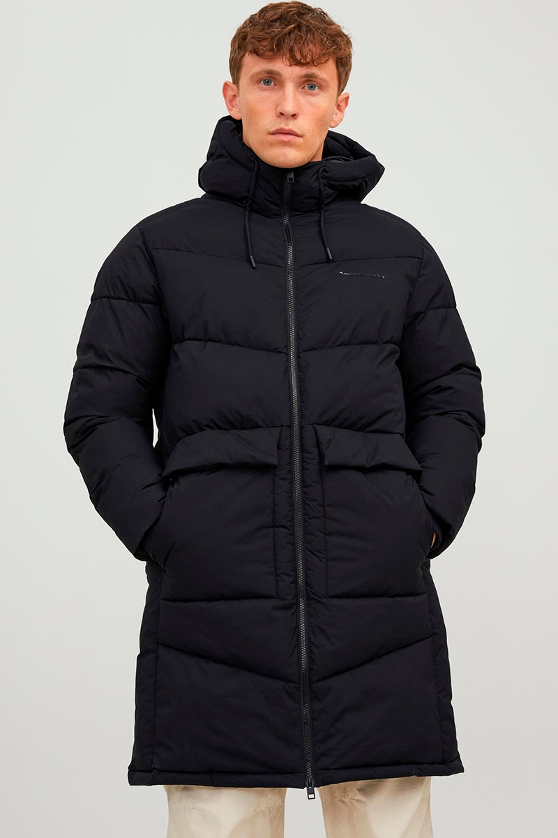 Jack and jones hot sale long puffer jacket