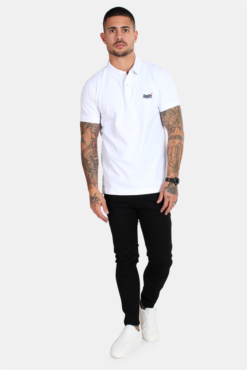Polo Superdry Classic White Optic S/S Pique
