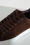 Selected David Chunky Suede Leather Sneaker Chocolate Brown