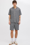 Jack & Jones Coba Stripe Resort Shirt SS Ocean Cavern