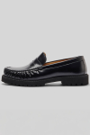 Selected Hugo Leather Penny Loafer Black