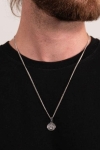 Northern Legacy Minimal Vegvisir Ketting Sølvtonet