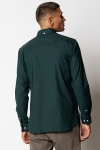 Clean Cut Copenhagen Oxford Stretch Plain L/S Deep Green