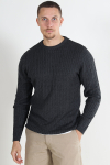 Kronstadt Cable Cotton Knit Charcoal Mix