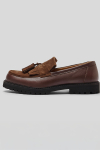 Selected Hugo Mix Tassel Loafer Chocolate Brown