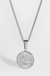 Northern Legacy Minimal Vegvisir Ketting Sølvtonet