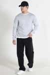 Selected SLHEMANUEL SOFT CREW NECK SWEAT NOOS Light Grey Melange