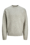 Jack & Jones Ollie Knit Crew Neck Light Grey Melange