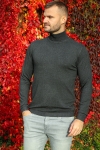 JEFF MALCOLM ROLL NECK KNIT Charcoal