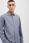 Jack & Jones Summer Linen Shirt LS Faded Denim