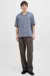 Jack & Jones Vincent Print Resort SS Shirt Bering Sea