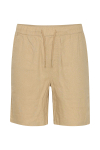 Solid Aurelius Elsticated Linen Shorts Curds & Whey