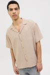 Jack & Jones Matteo Resort Shirt SS Oxford Tan