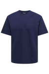 ONLY & SONS Fred Basic Oversize Tee Evening Blue