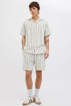 Jack & Jones Coba Stripe Resort Shirt SS Celadon Tint