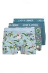 Jack & Jones Flower Bird Trunks 3-Pack Chambray Blue