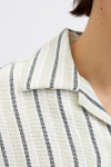 Jack & Jones Coba Stripe Resort Shirt SS Celadon Tint