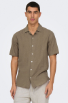 ONLY & SONS Caiden SS Resort Linen Shirt Fossil