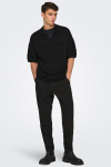 ONLY & SONS Grayson SS Chocket Knit Polo Black