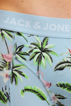 Jack & Jones Flower Bird Trunks 3-Pack Chambray Blue