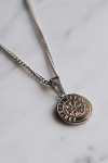 Northern Legacy Minimal Vegvisir Ketting Sølvtonet