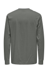 ONLY & SONS Fred Oversize LS Tee Castor Gray