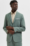 Selected SLIM OASIS LINEN BLAZER Light Green Melange