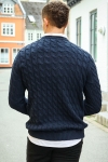 ONLY & SONS Kicker Cable Knit Crew Neck Dark Navy