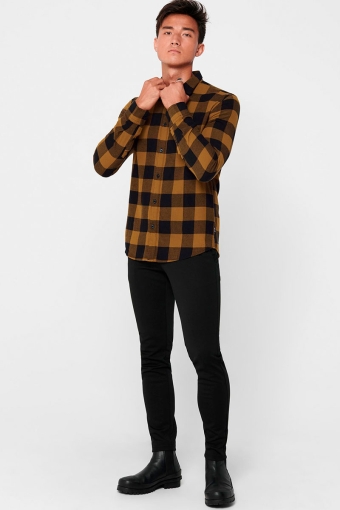 Gudmund LS Checked Shirt Monks Robe