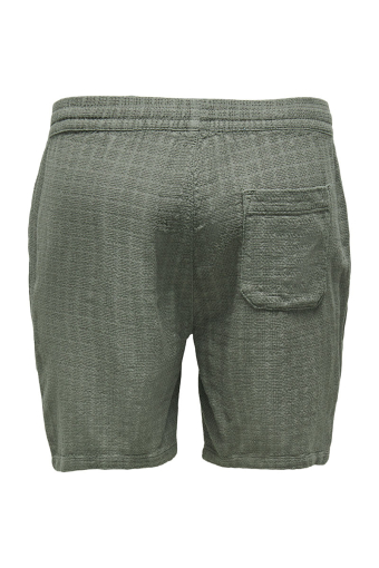 Tel Latham Linen Shorts Dusty Olive