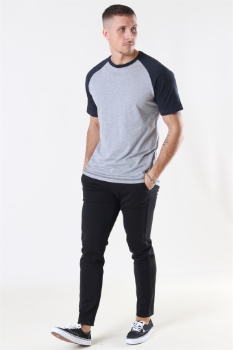 Raglan T-shirt Oxford Grey/Heather Black