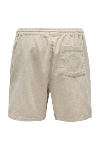 Alfie Relax Cord Shorts Silver Lining