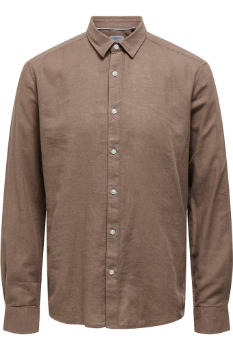 Caiden LS Linen Shirt Fossil