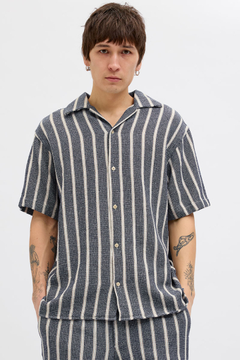 Coba Stripe Resort Shirt SS Ocean Cavern