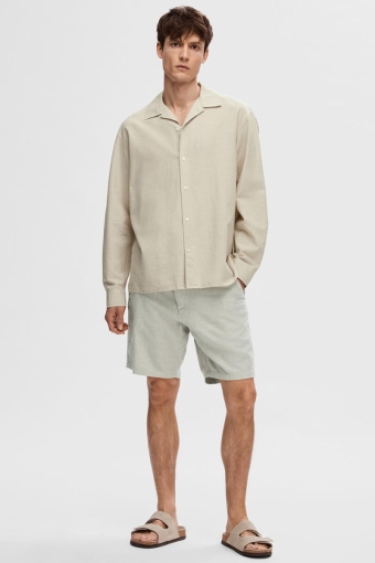 Regular Brody Linen Shorts Vetiver