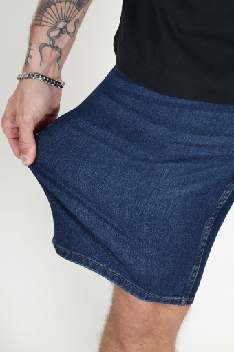 Weft Denim Shorts Dark Blue Denim