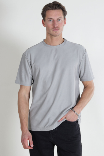 Fred Relaxed Plizze Tee Limestone