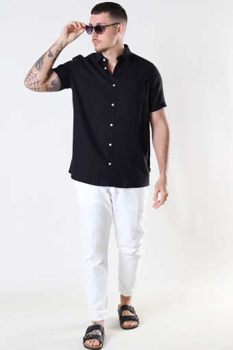 Allan SS Linen Shirt True Black