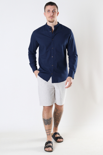 Summer Band Shirt LS Navy Blazer