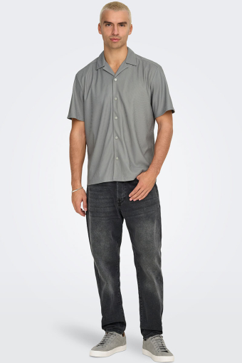 Kari Relaxed Plizze Resort SS Shirt Limestone