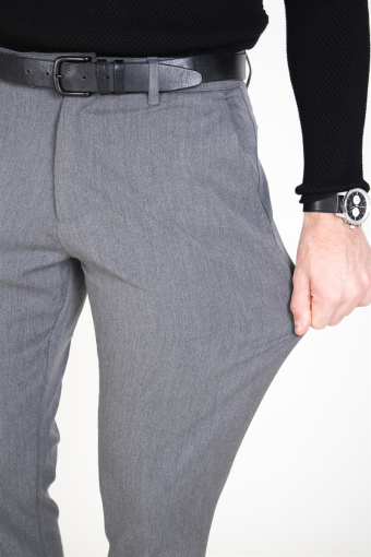 Fred Pants Medium Grey Melange