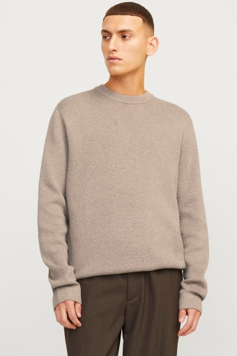 Milano Stitch Knit Crew Neck Greige