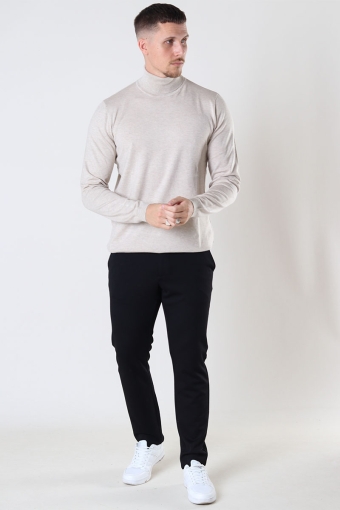 MALCOLM ROLL NECK KNIT Beige