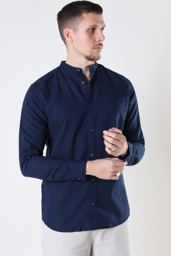 Summer Band Shirt LS Navy Blazer