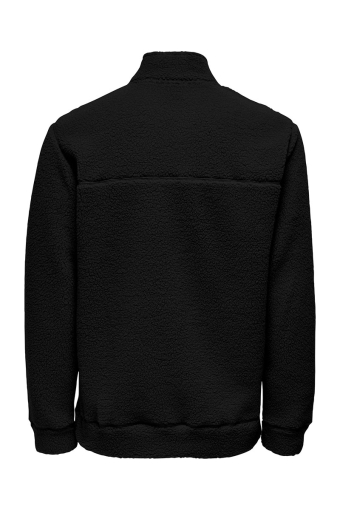 Remy Teddy Half Zip Black