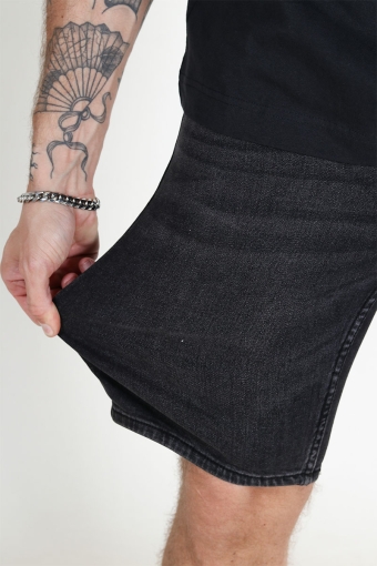 Weft Denim Shorts Black Denim