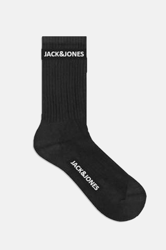 JACBASIC LOGO TENNIS SOCK 5 PACK NOOS Black