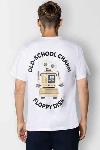 Floppy disk T-shirt SS White